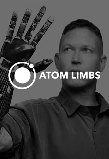 Atom Limbs white logo