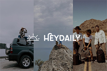 Heydaily white logo