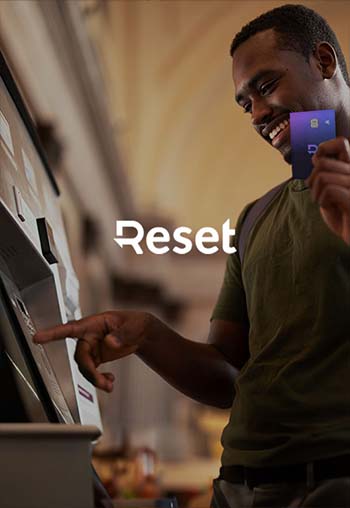 Reset white logo