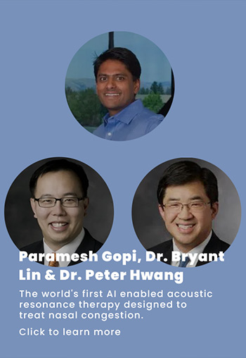 Soundhealth founders Paramesh Gopi, Dr. Bryant Lin, Dr. Peter Hwang 